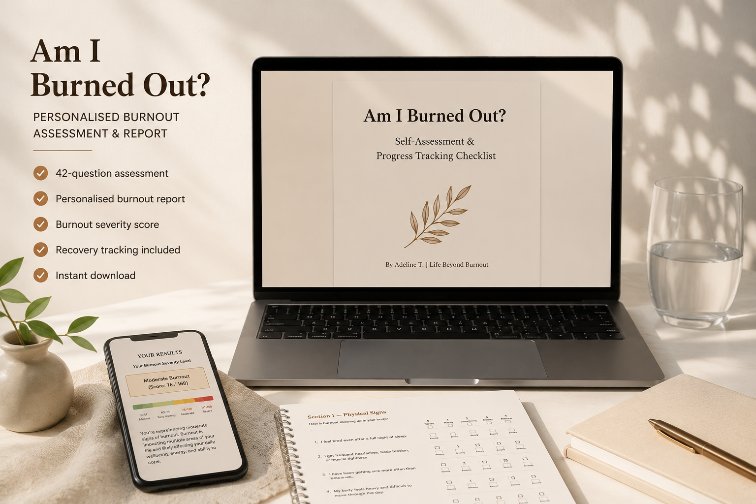 Am I Burned Out? Assessment Checklist- Personalised Results & Report